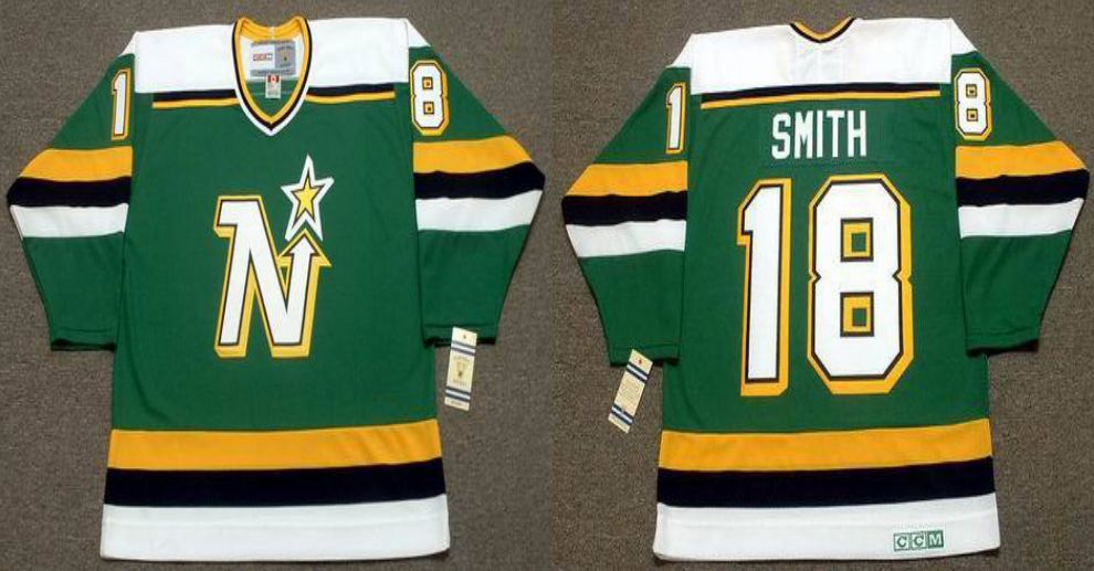2019 Men Dallas Stars #18 Smith Green CCM NHL jerseys